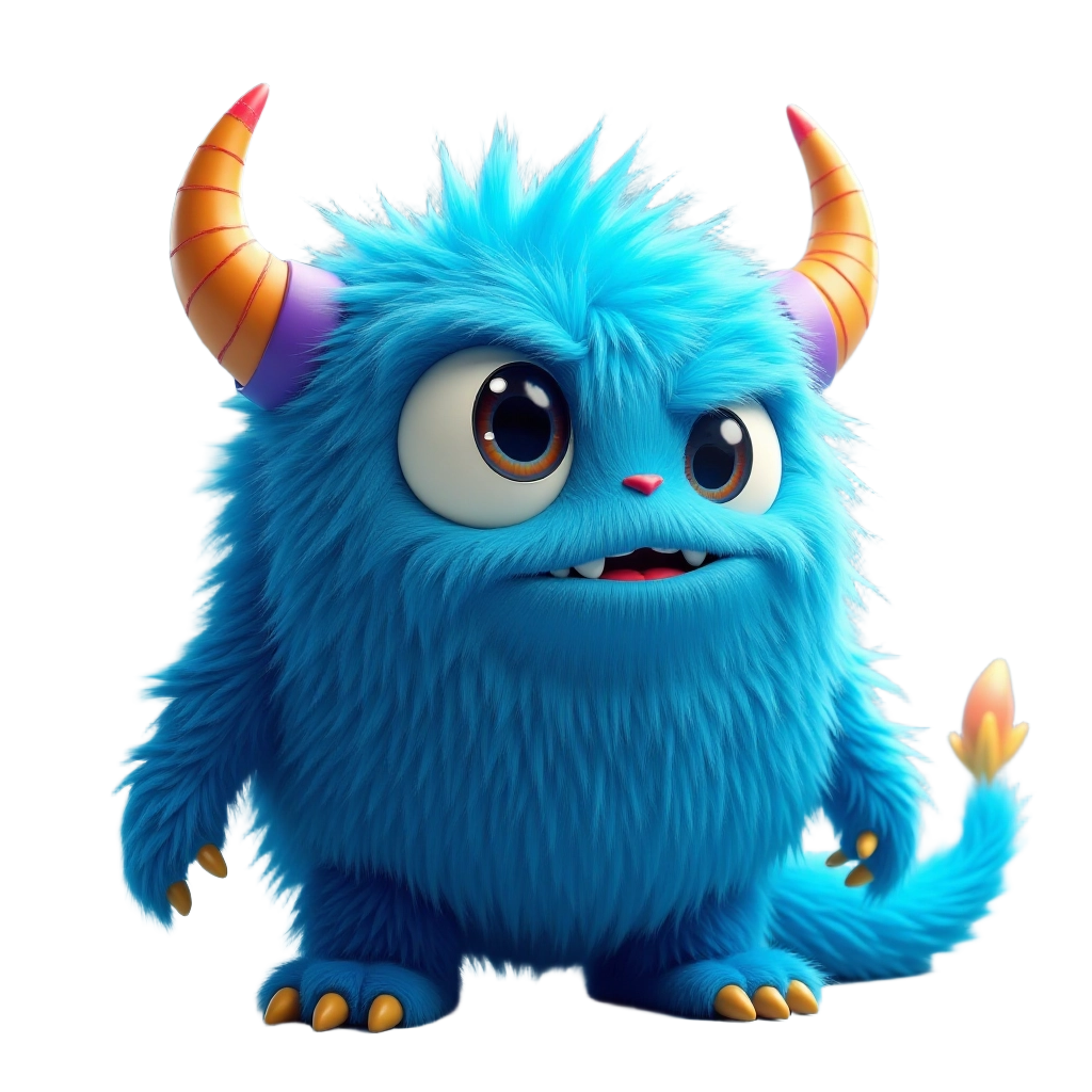 Adorable Blue Monster